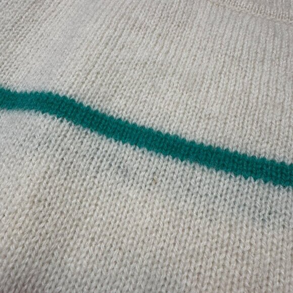 Vintage Lands' End Striped Wool Crewneck Sweater Womens Size Large - Picture 3 of 7